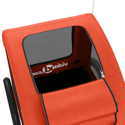 vidaXL Remorque de vélo pour animaux de compagnie orange