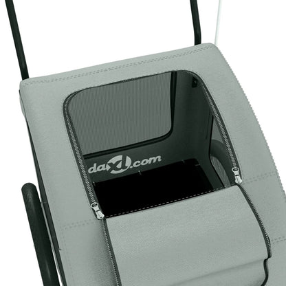 vidaXL Remorque de vélo pour animaux de compagnie gris