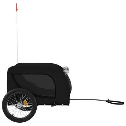 vidaXL Remorque de vélo pour animaux de compagnie noir