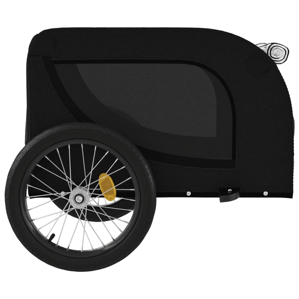 vidaXL Remorque de vélo pour animaux de compagnie noir