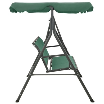 vidaXL Balancelle de jardin vert 170 cm textilène et acier