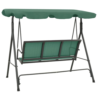 vidaXL Balancelle de jardin vert 170 cm textilène et acier