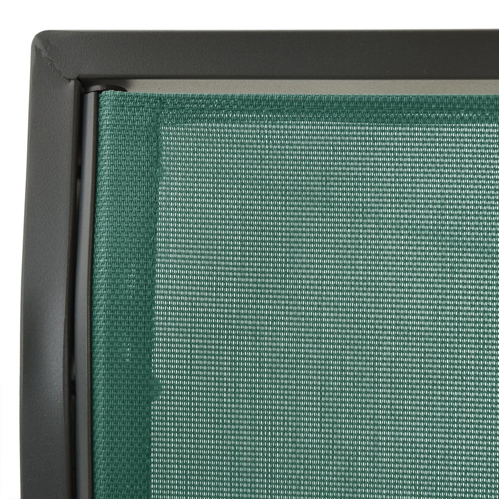 vidaXL Balancelle de jardin vert 170 cm textilène et acier
