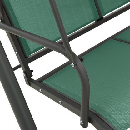 vidaXL Balancelle de jardin vert 170 cm textilène et acier