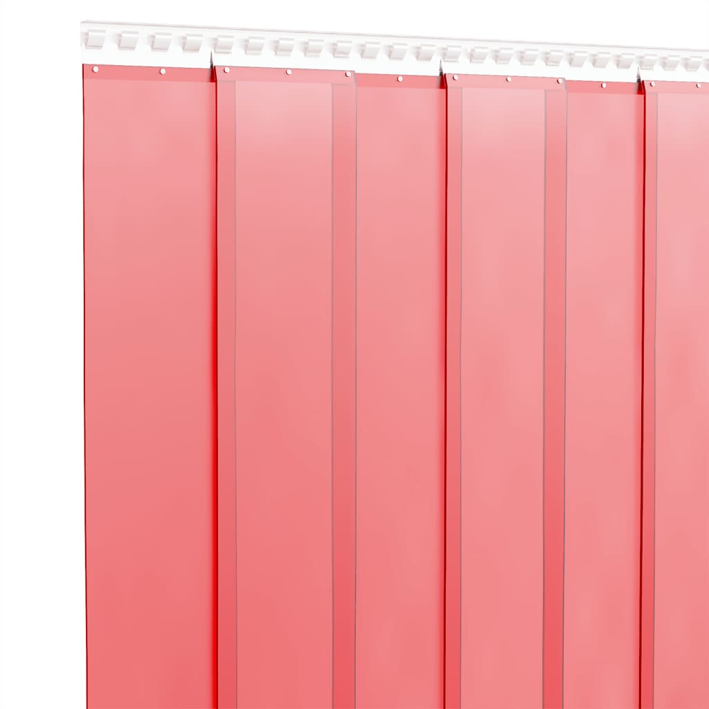 vidaXL Rideau de porte rouge 200 mmx1,6 mm 25 m PVC