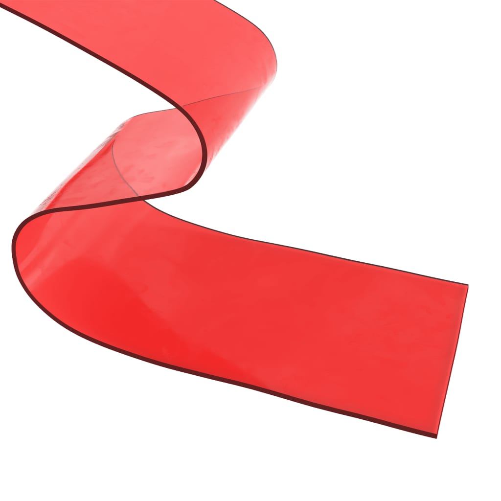vidaXL Rideau de porte rouge 200 mmx1,6 mm 25 m PVC