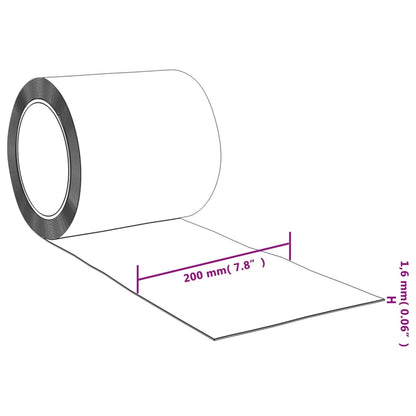vidaXL Rideau de porte rouge 200 mmx1,6 mm 25 m PVC