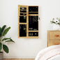 vidaXL Armoire à bijoux avec miroir murale 30x8,5x90 cm