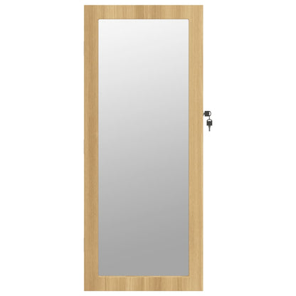 vidaXL Armoire à bijoux avec miroir et éclairage LED mural