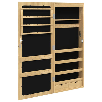 vidaXL Armoire à bijoux avec miroir et éclairage LED mural