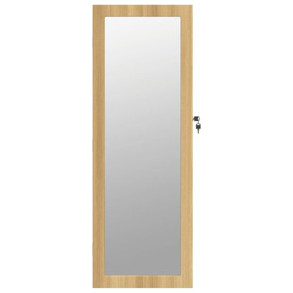 vidaXL Armoire à bijoux avec miroir et éclairage LED mural