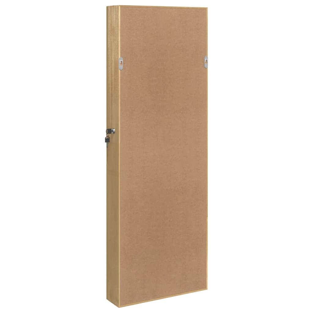 vidaXL Armoire à bijoux avec miroir et éclairage LED mural