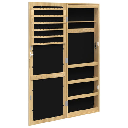 vidaXL Armoire à bijoux avec miroir et éclairage LED mural