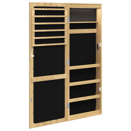 vidaXL Armoire à bijoux avec miroir et éclairage LED mural