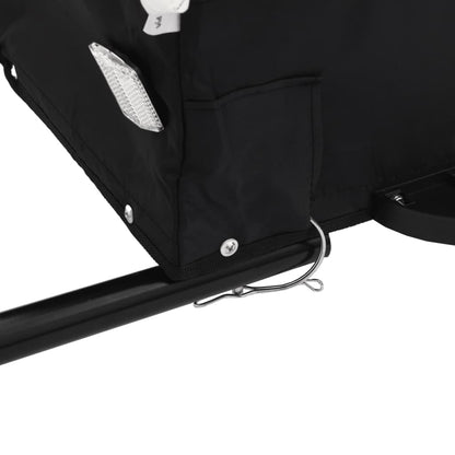 vidaXL Remorque de vélo noir 30 kg fer