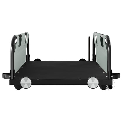 vidaXL Remorque de vélo gris tissu oxford et fer