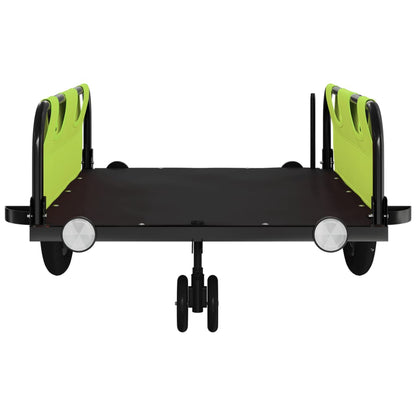 vidaXL Remorque de vélo vert tissu oxford et fer