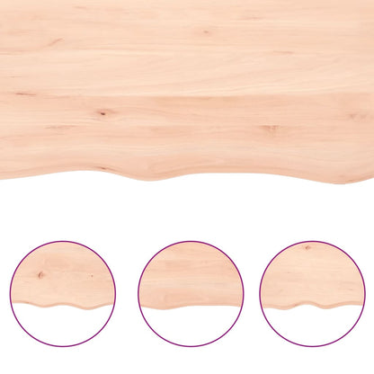 vidaXL Comptoir de salle de bain 60x30x2 cm bois massif non traité