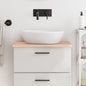 vidaXL Comptoir de salle de bain 60x30x2 cm bois massif non traité