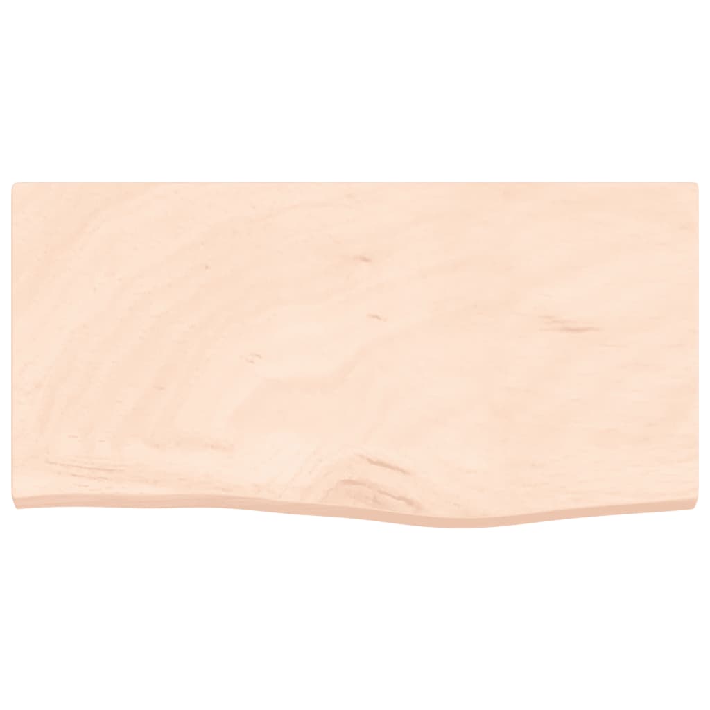 vidaXL Comptoir de salle de bain 60x30x(2-4) cm bois massif non traité