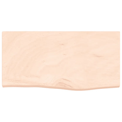 vidaXL Comptoir de salle de bain 60x30x(2-4) cm bois massif non traité