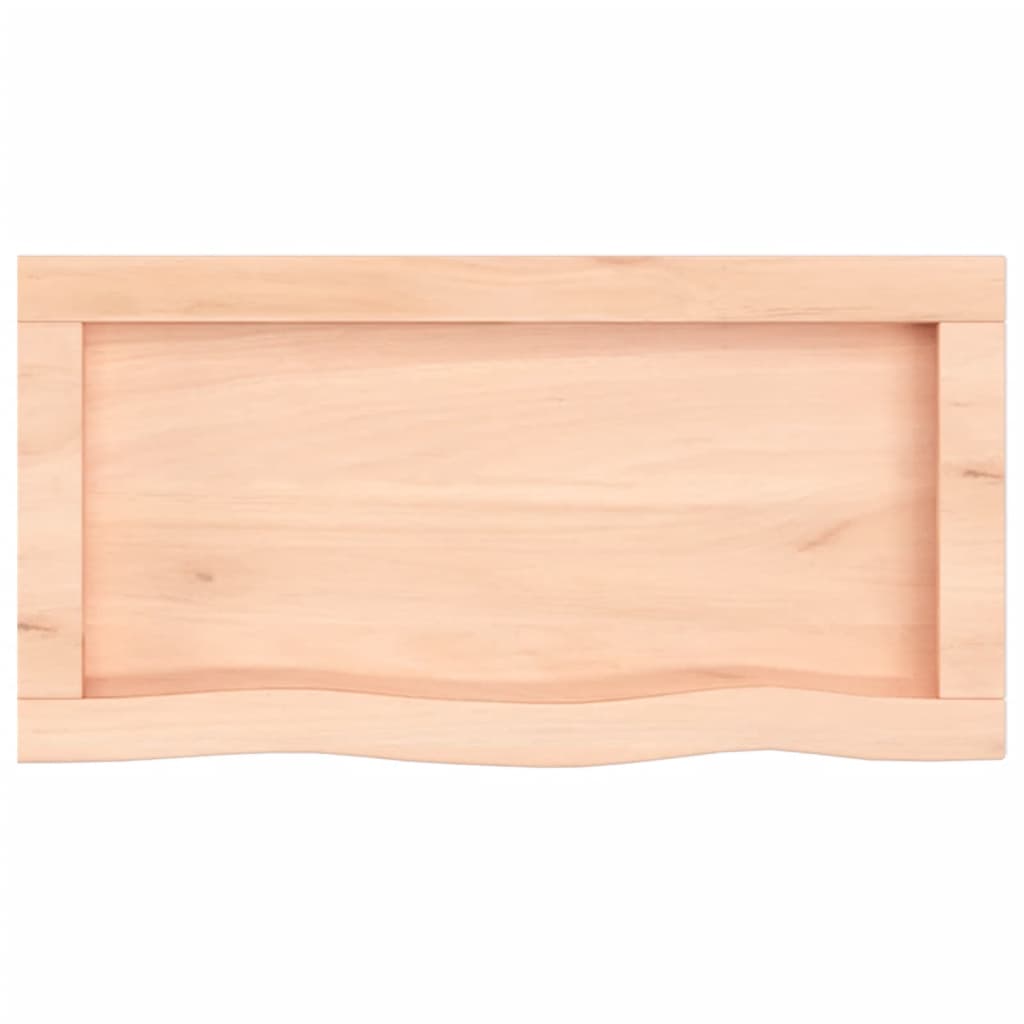 vidaXL Comptoir de salle de bain 60x30x(2-4) cm bois massif non traité