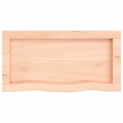 vidaXL Comptoir de salle de bain 60x30x(2-4) cm bois massif non traité