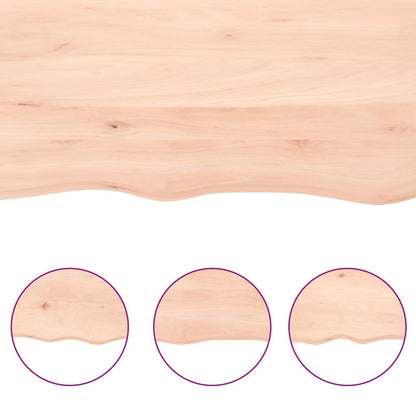 vidaXL Comptoir de salle de bain 60x30x(2-4) cm bois massif non traité