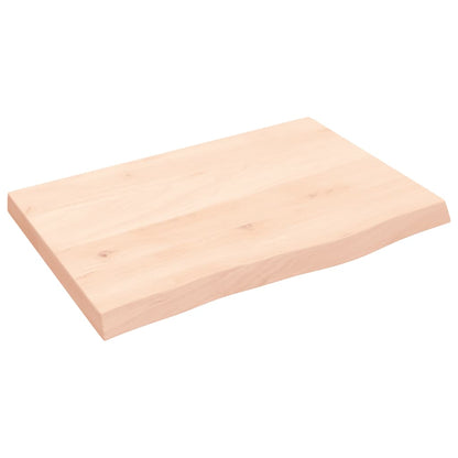 vidaXL Comptoir de salle de bain 60x40x(2-4) cm bois massif non traité