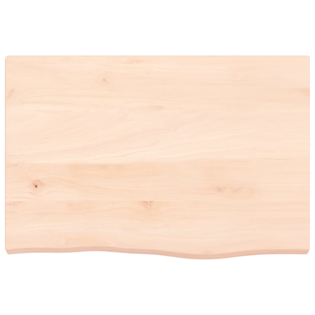 vidaXL Comptoir de salle de bain 60x40x(2-4) cm bois massif non traité