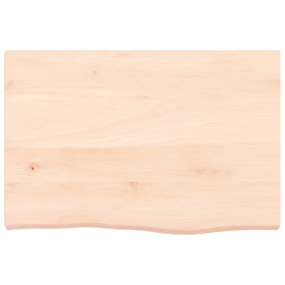 vidaXL Comptoir de salle de bain 60x40x(2-4) cm bois massif non traité