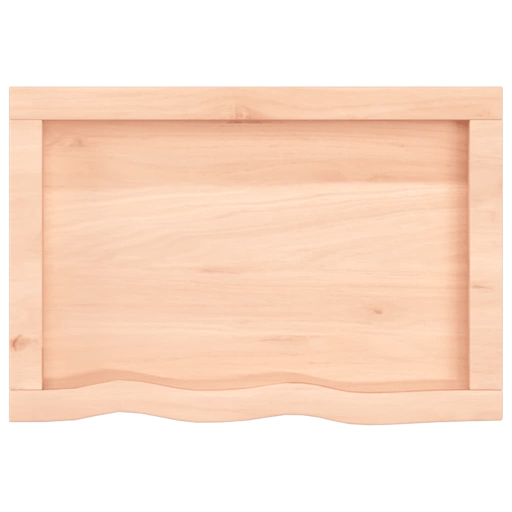 vidaXL Comptoir de salle de bain 60x40x(2-4) cm bois massif non traité