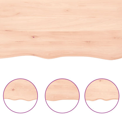 vidaXL Comptoir de salle de bain 60x40x(2-4) cm bois massif non traité