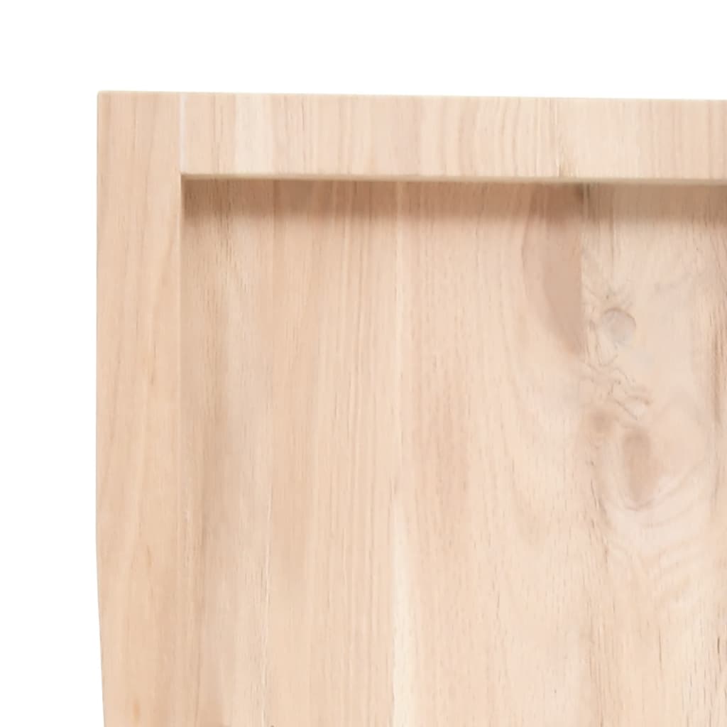 vidaXL Comptoir de salle de bain 60x40x(2-4) cm bois massif non traité