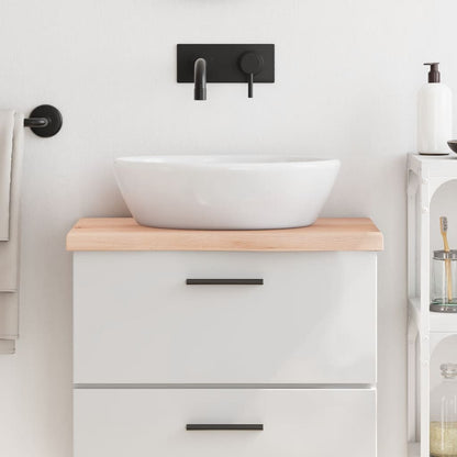vidaXL Comptoir de salle de bain 60x40x(2-4) cm bois massif non traité