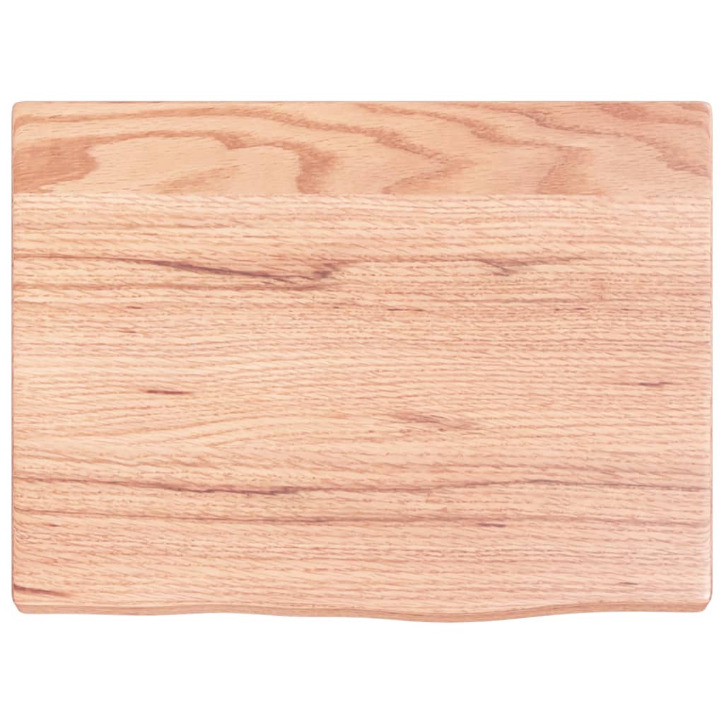 vidaXL Comptoir de salle de bain marron clair 40x30x2 cm bois traité