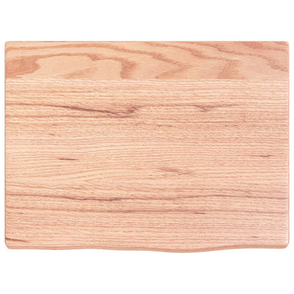vidaXL Comptoir de salle de bain marron clair 40x30x2 cm bois traité