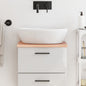 vidaXL Comptoir de salle de bain marron clair 40x30x2 cm bois traité