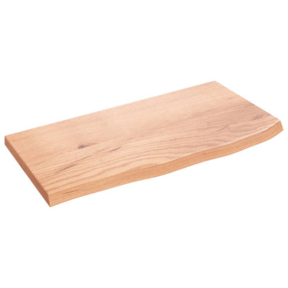 vidaXL Comptoir de salle de bain marron clair 60x30x2 cm bois traité