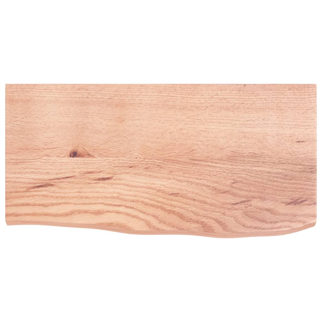 vidaXL Comptoir de salle de bain marron clair 60x30x2 cm bois traité