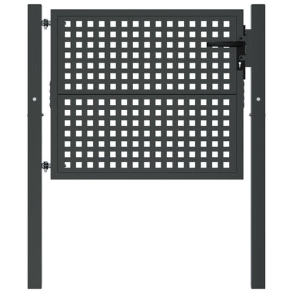 vidaXL Portail de jardin anthracite 105x125 cm acier