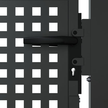 vidaXL Portail de jardin anthracite 105x125 cm acier