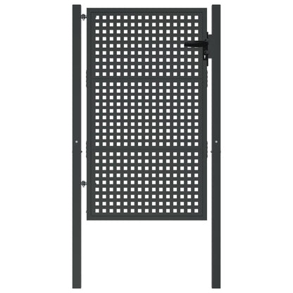 vidaXL Portail de jardin anthracite 105x175 cm acier