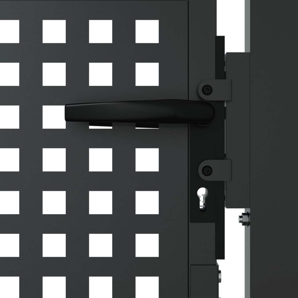 vidaXL Portail de jardin anthracite 105x175 cm acier