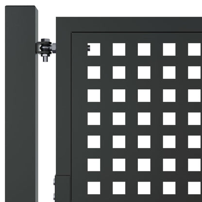 vidaXL Portail de jardin anthracite 105x175 cm acier