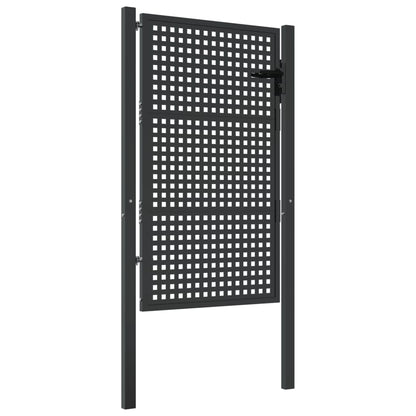 vidaXL Portail de jardin anthracite 105 x 200 cm acier
