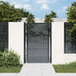 vidaXL Portail de jardin anthracite 105 x 200 cm acier