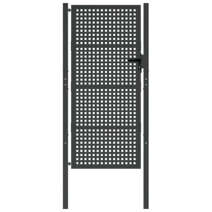 vidaXL Portail de jardin anthracite 105x250 cm acier