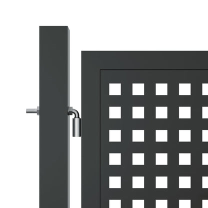 vidaXL Portail de jardin anthracite 400x150 cm acier