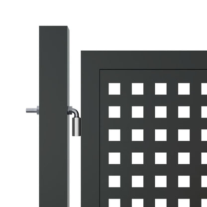 vidaXL Portail de jardin anthracite 400x175 cm acier